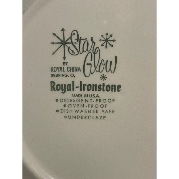 Star Glow MCM Atomic Royal China Plates - Picture 4 of 6